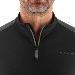 Hiking Clothing Quechua SH100 Warm, Long-Sleeved Warm Hiking T-Shirt, Men's