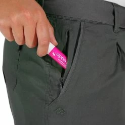 Quechua Arpenaz 100 Women's Nature Hiking Shorts - Gray Hiking Clothing