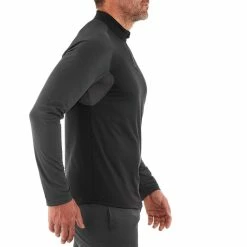 Hiking Clothing Quechua SH100 Warm, Long-Sleeved Warm Hiking T-Shirt, Men's