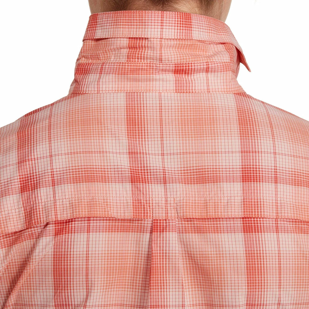 Forclaz Women's Travel Backpacking Short-Sleeved Shirt Arpenaz 500 Hiking Clothing