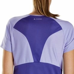 Quechua Women's Hiking Short-Sleeve T-Shirt Techfresh 100 Hiking Clothing