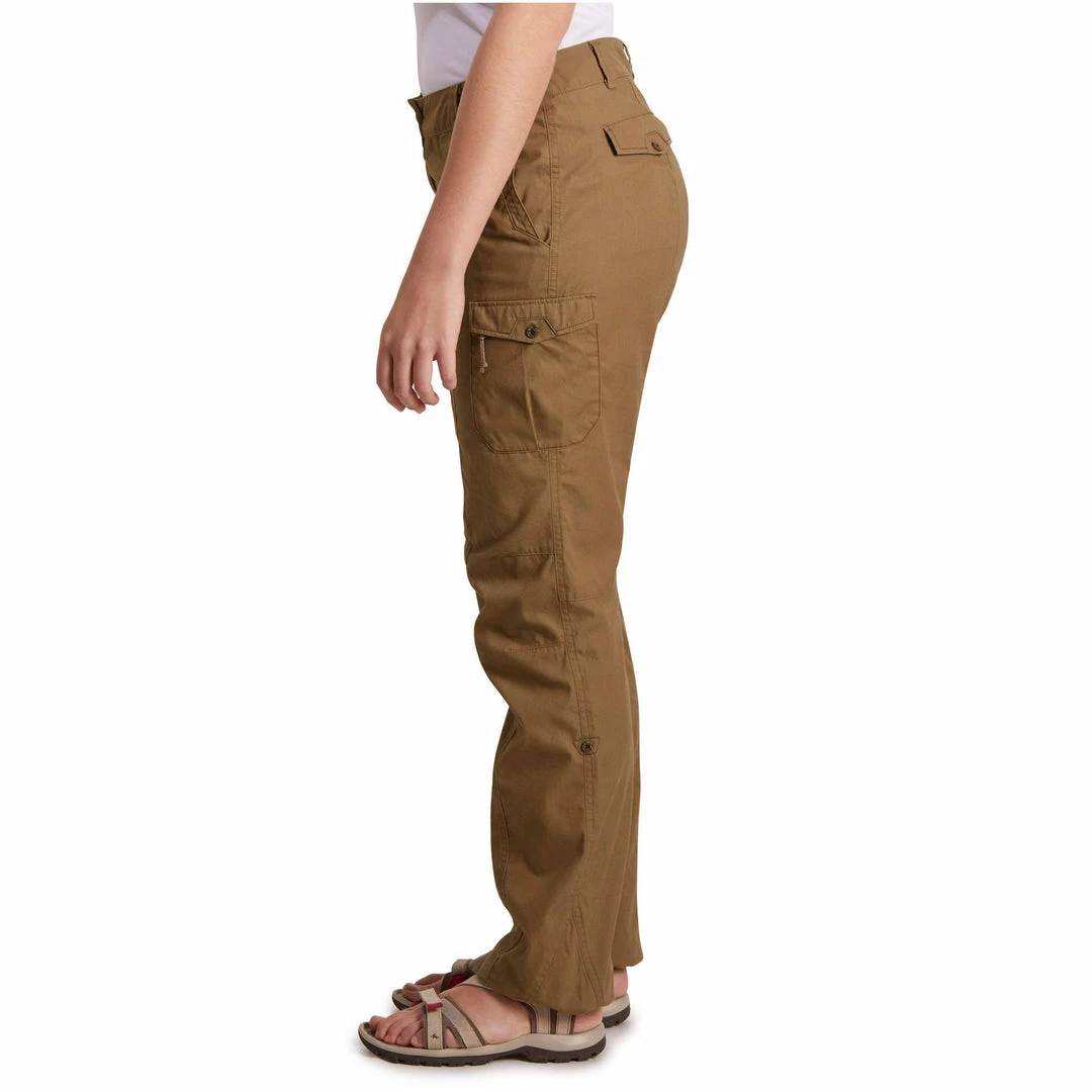 Forclaz Women's Travel Backpacking Pants Arpenaz 500 Hiking Clothing