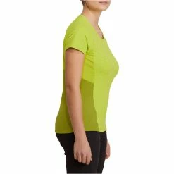 Quechua Women's Hiking Short-Sleeve T-Shirt Techfresh 100 Hiking Clothing