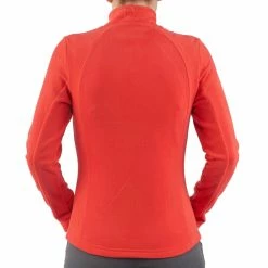 Quechua Hiking Clothing Forclaz 50, Quarter Zip Mountain Hiking Fleece, Women's