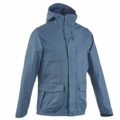 Quechua Men's Hiking Plain Parka Jacket Arpenaz 400