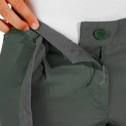 Quechua Arpenaz 100 Women's Nature Hiking Shorts - Gray Hiking Clothing