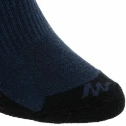 Hiking Clothing Quechua NH100, Mid Hiking Socks, 2 Pairs