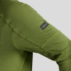 Forclaz Trek 500, Zip Long Sleeved Merino Wool Hiking T-Shirt, Men's