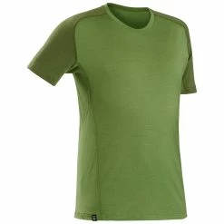 Forclaz Trek 500, Short Sleeved Merino Wool Hiking T-Shirt, Men's