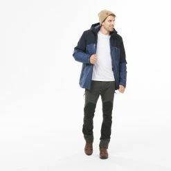 Forclaz Travel 500, 14°F 3-in-1 Waterproof Backpacking Jacket, Men's Hiking Clothing