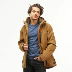 Forclaz Travel 500, 14°F 3-in-1 Waterproof Backpacking Jacket, Men's Hiking Clothing