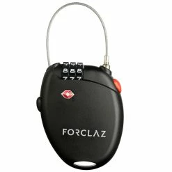 Forclaz, TSA Approved Retractable Hiking Padlock Hiking Clothing