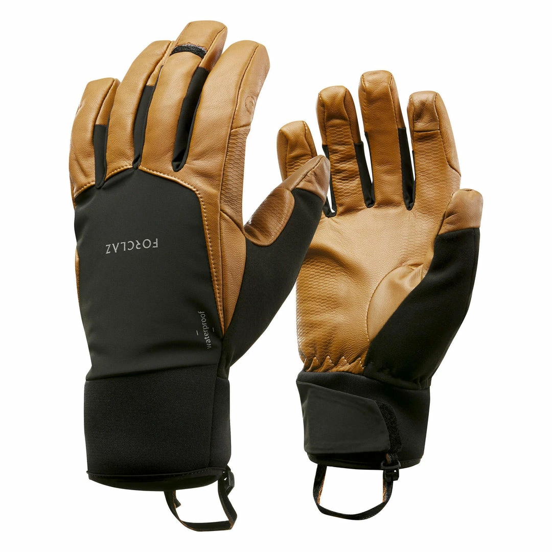 Forclaz Hiking Clothing Trek 900, Waterproof Leather Backpacking Gloves