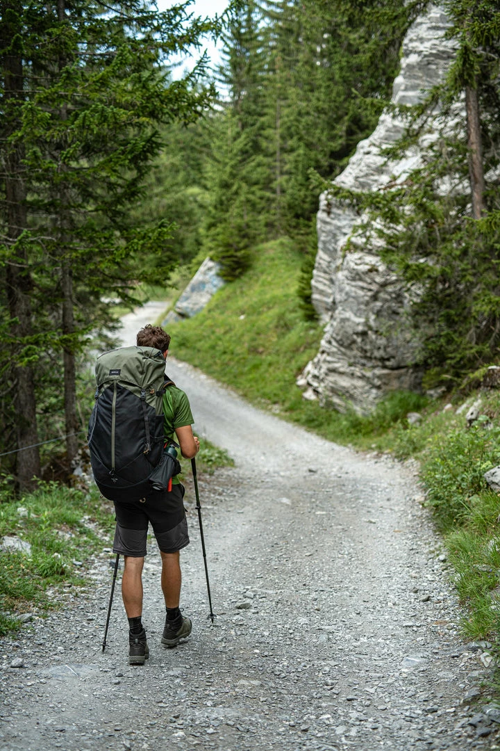 Forclaz Trek 100, Wide Leather Hiking Boots, Men'