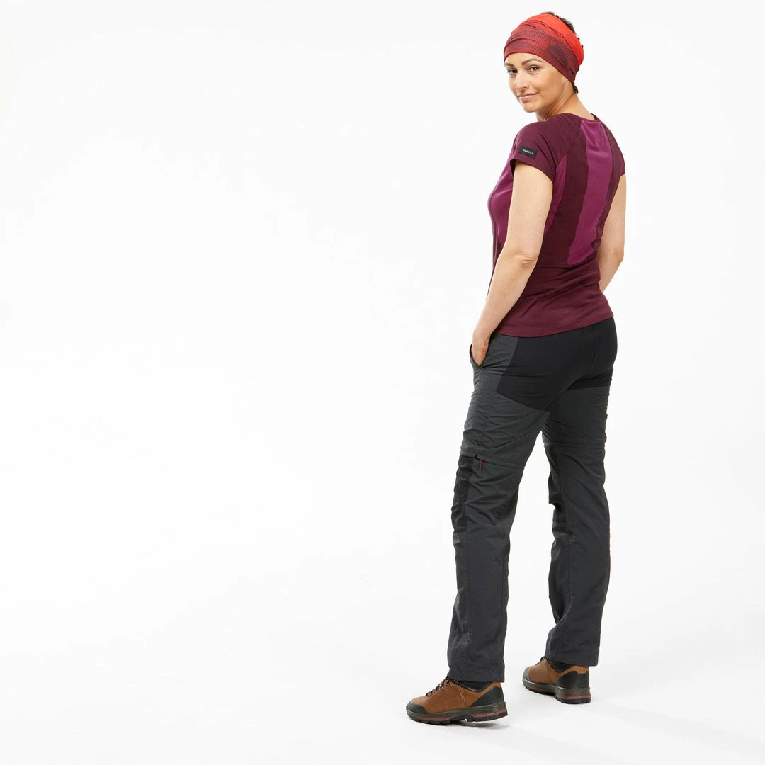 Forclaz Trek 100, Convertible Backpacking Pants, Women's Hiking Clothing