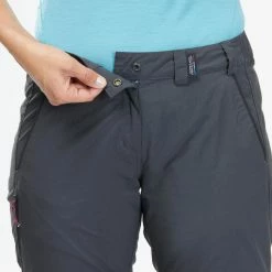 Forclaz Trek 100, Convertible Backpacking Pants, Women's Hiking Clothing