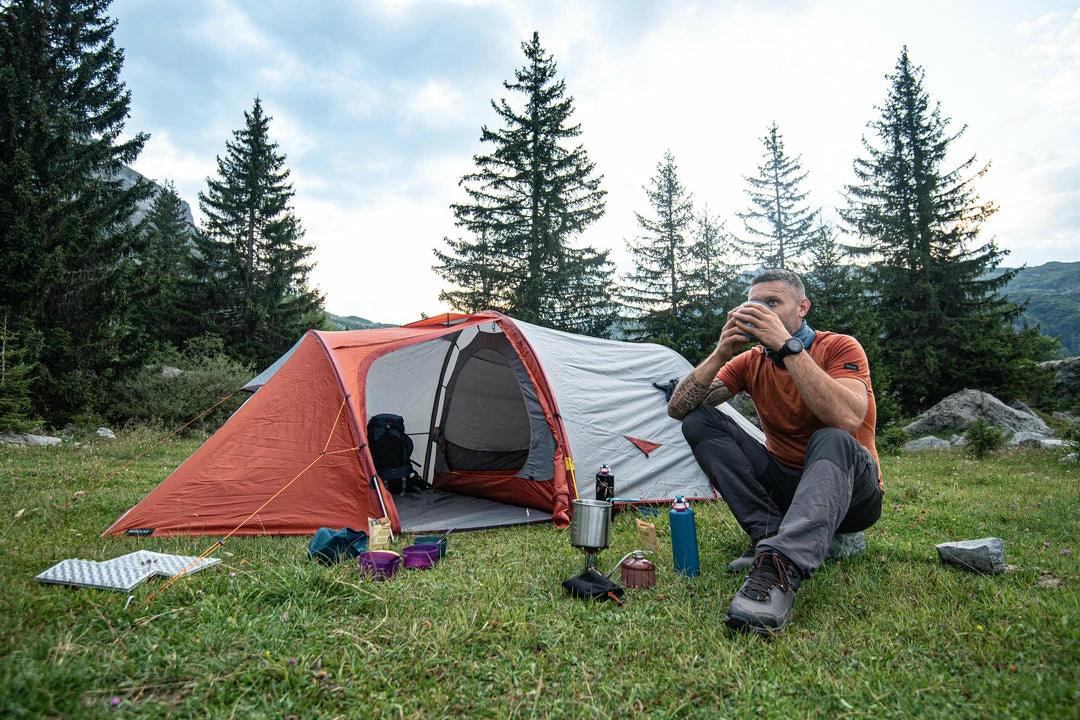 Forclaz Trek 500, Separate Gas Bottle Backpacking Stove With Piezo Hiking Clothing