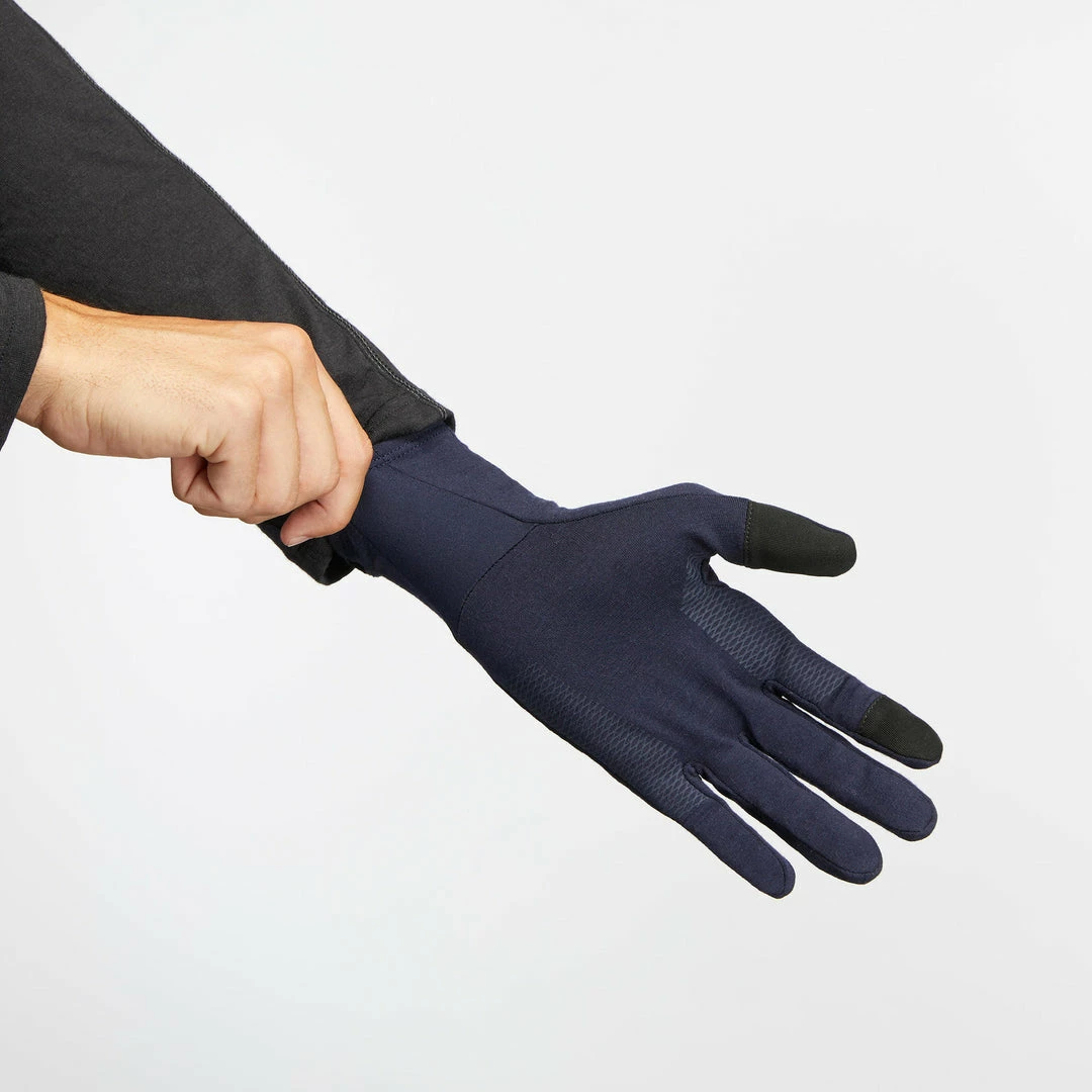 Forclaz Trek 500, Merino Wool Hiking Liner Gloves, Adult