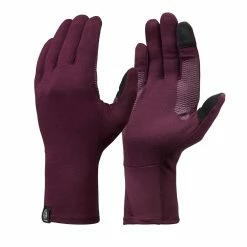 Forclaz Trek 500, Merino Wool Hiking Liner Gloves, Adult
