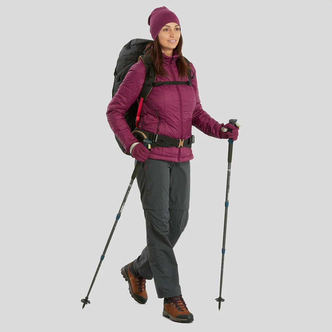 Forclaz Trek 100, Flexible Leather Hiking Boots, Women's Hiking Clothing