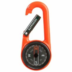 Decathlon Hiking Clothing Geonaute 50, Compact Snap-Hook Orienteering Compass