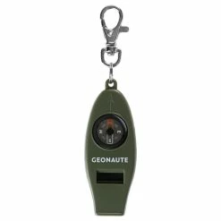 Geonaute 4-in-1 Survival Tool With Whistle Compass Thermometer And Magnifying Glass Hiking Clothing