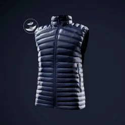 Hiking Clothing Forclaz Trek 100, Down Packable Puffer Hiking Vest, Men's