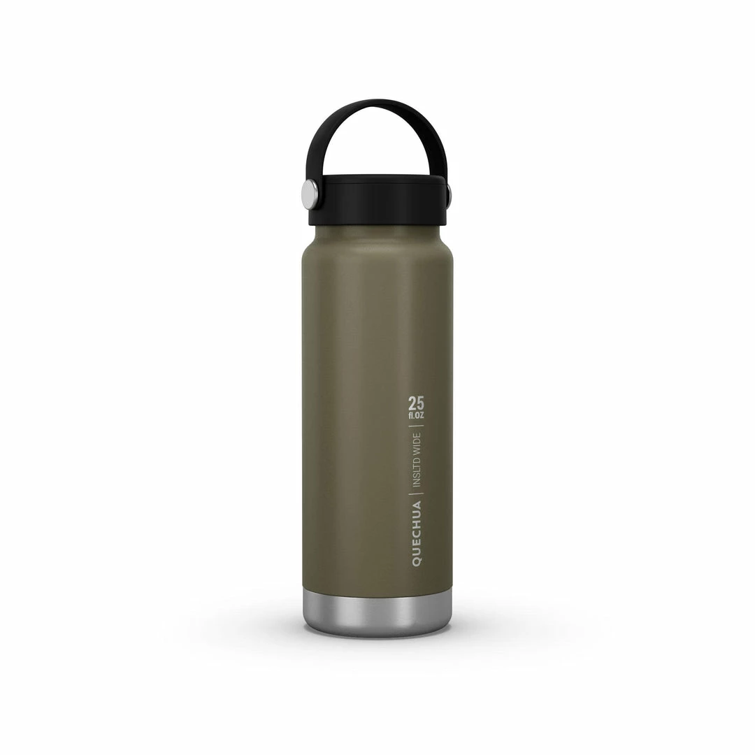Quechua, Double Wall Insulated Wide Mouth Stainless Steel Water Bottle, 25oz
