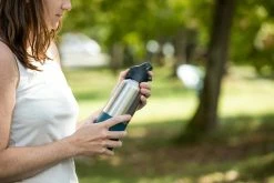 Quechua MH500, Double Wall Insulated Stainless Steel Hiking Water Bottle, 27oz