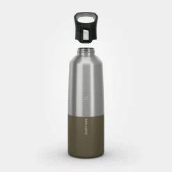 Quechua MH500, Isothermal Double Wall Stainless Steel Hiking Water Bottle, 34oz Hiking Clothing