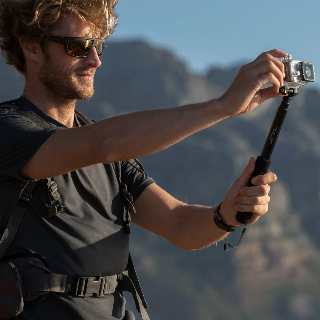 Hiking Clothing Rockrider Co-Nect, Telescopic Pole For Sports Cameras