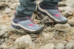 Hiking Clothing Quechua Crossrock, Mid Waterproof Lace-Up Hiking Shoes, Kids'