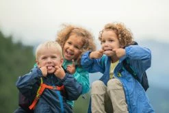 Hiking Clothing Quechua MH500, Waterproof Hiking Jacket, Kids'