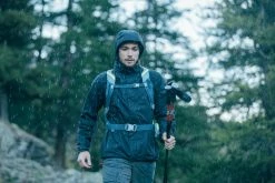 Quechua Hiking Clothing Men's MH100 Waterproof Hiking Rain Jacket