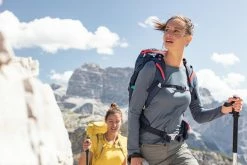 Hiking Clothing Quechua MH550, Long-sleeved Hiking T-shirt, Women's