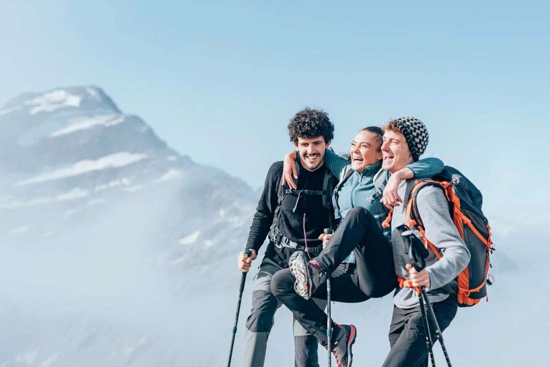 Hiking Clothing Quechua MH100, Eco-Designed Hiking Fleece, Men's