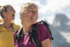 Hiking Clothing Quechua MH500, Short-Sleeved Hiking T-Shirt, Women's