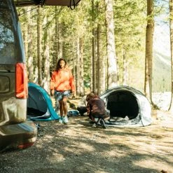 Quechua 2 Second Fresh & Black, Waterproof Pop Up Camping Tent, 2 Person Hiking Clothing