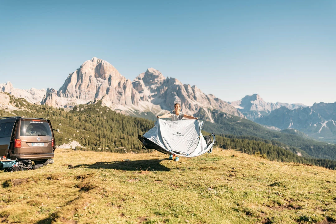 Hiking Clothing Quechua 2 Second Fresh & Black, Waterproof Pop Up Camping Tent, 2 Person