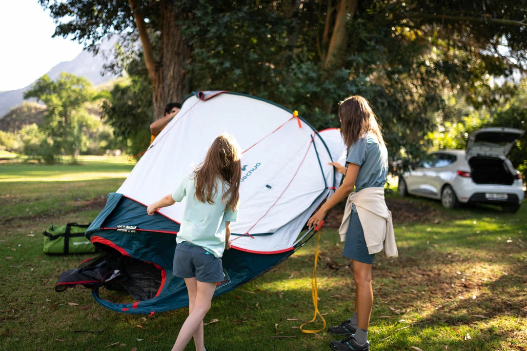 Quechua 2 Second Fresh & Black, Waterproof Pop Up Camping Tent, 3 Person