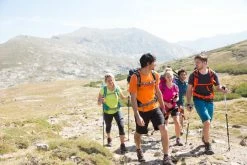 Quechua Hiking Clothing Men's Tech FRESH 50 Long-Sleeved Hiking T-Shirt Orange