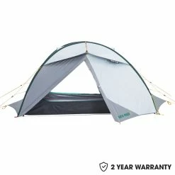 Forclaz QuickHiker Fresh & Black, Waterproof Backpacking Tent, 2 Person Hiking Clothing