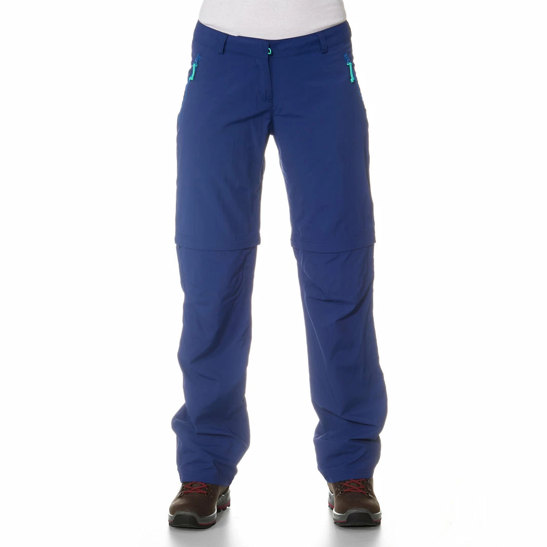Forclaz 100 Women's Blue Convertible Walking Pants Hiking Clothing