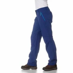 Forclaz 100 Women's Blue Convertible Walking Pants Hiking Clothing