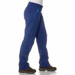Forclaz 100 Women's Blue Convertible Walking Pants Hiking Clothing
