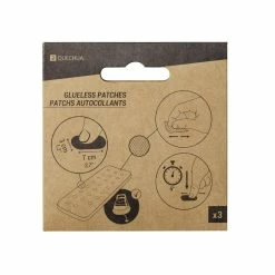 Hiking Clothing Quechua, Inflatable Mattress Repair Kit, 3 Adhesive Patches, 2.8" X 1.2"