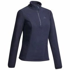 Hiking Clothing Quechua MH100, Eco-Designed Hiking Fleece, Women's