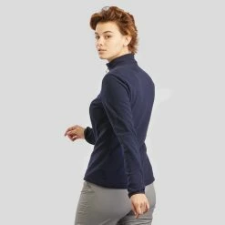 Hiking Clothing Quechua MH100, Eco-Designed Hiking Fleece, Women's