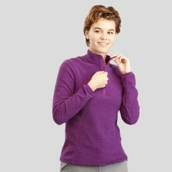 Hiking Clothing Quechua MH100, Eco-Designed Hiking Fleece, Women's