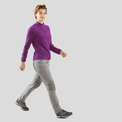 Hiking Clothing Quechua MH100, Eco-Designed Hiking Fleece, Women's